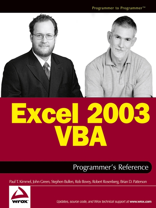 Title details for Excel 2003 VBA Programmer's Reference by Paul T. Kimmel - Available